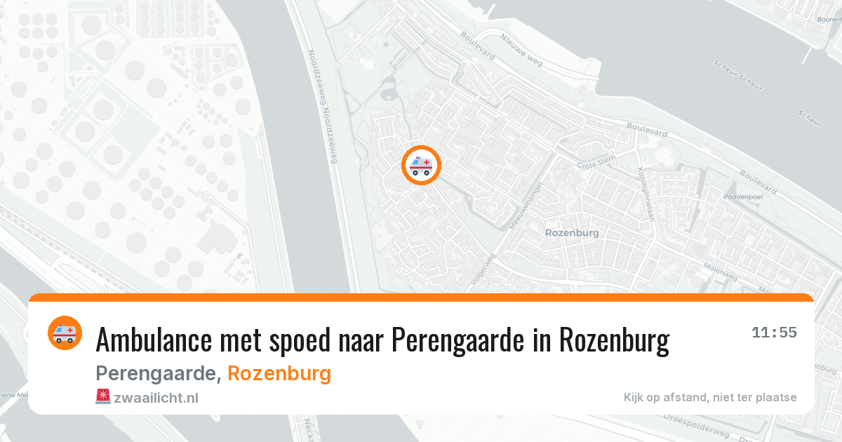 Ambulance met spoed naar Perengaarde in Rozenburg — 8 apr 2026