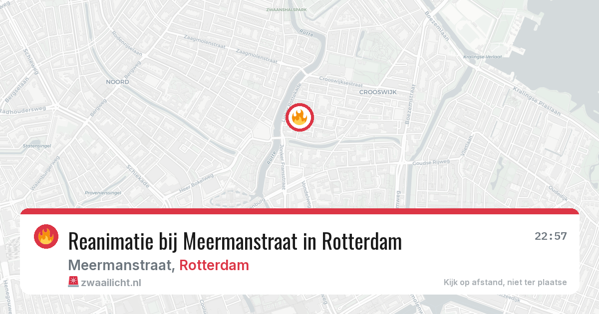 Reanimatie bij Meermanstraat in Rotterdam — 14 apr 2026