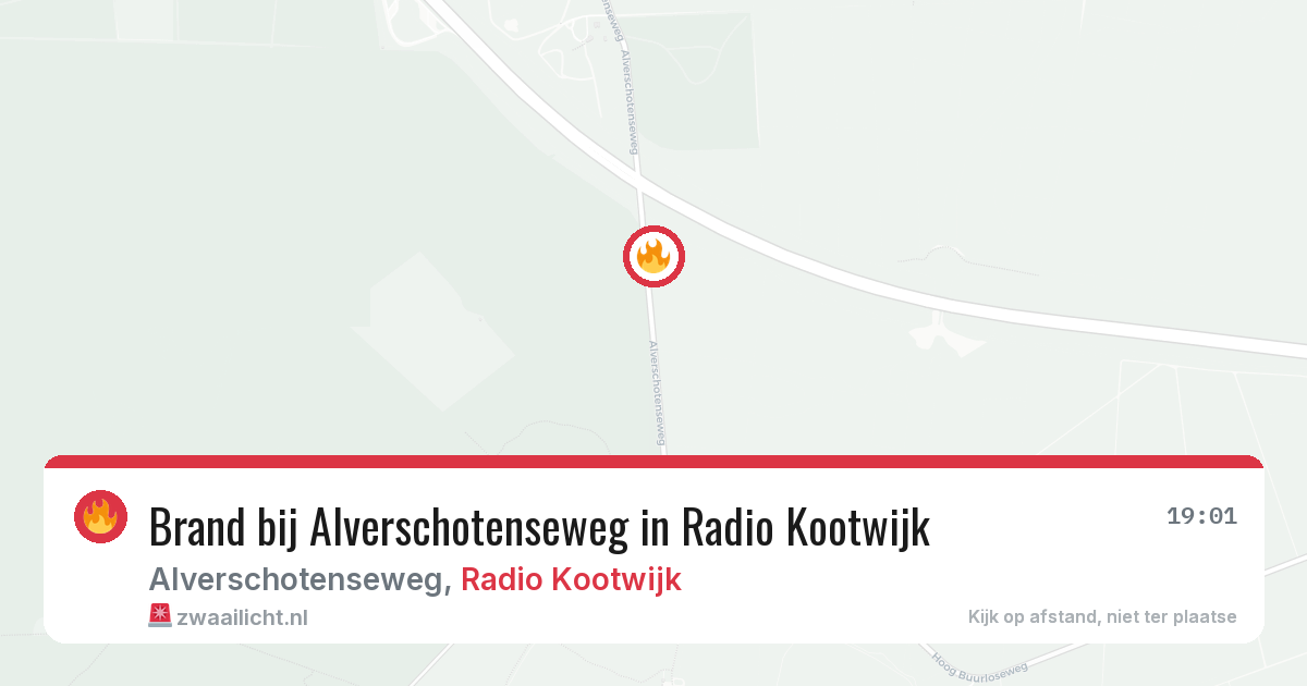 Brand bij Alverschotenseweg in Radio Kootwijk — 24 jun 2026