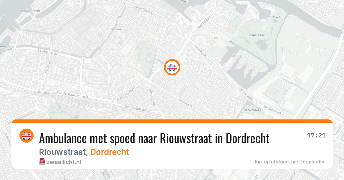 Ambulance met spoed naar Riouwstraat in Dordrecht — 28 mei 2026