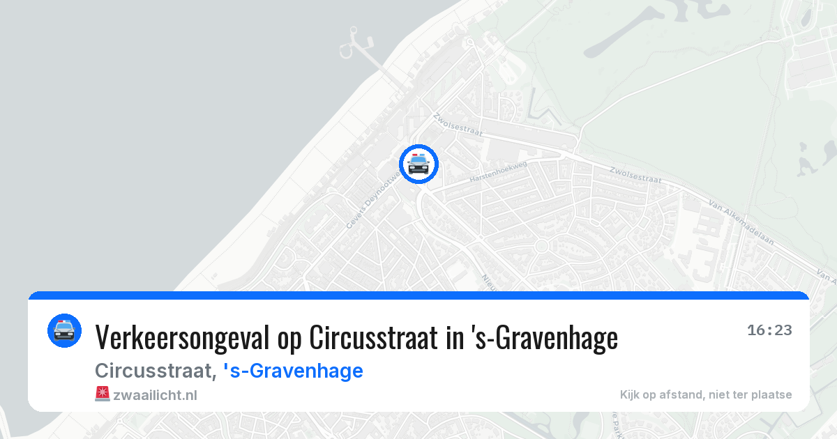 Verkeersongeval op Circusstraat in 's-Gravenhage — 3 jul 2026