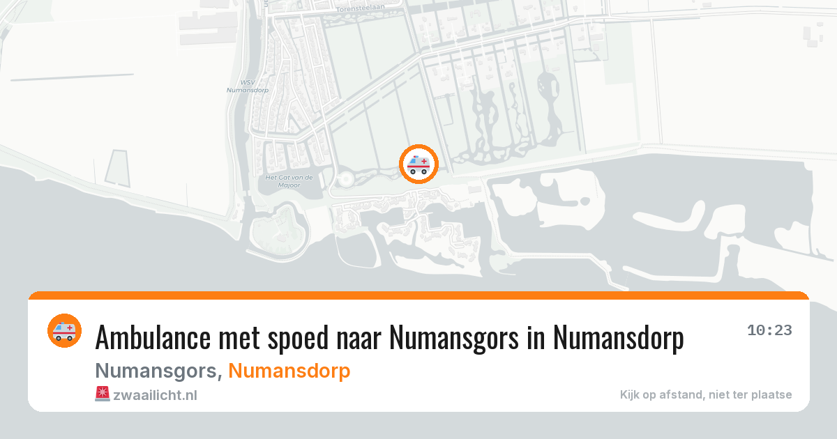 Ambulance met spoed naar Numansgors in Numansdorp — 4 jul 2026