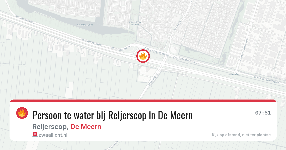 Persoon te water bij Reijerscop in De Meern — 4 aug 2026