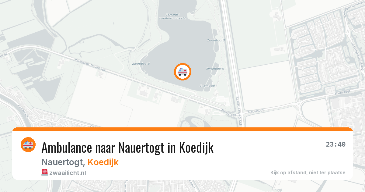 Ambulance naar Nauertogt in Koedijk — 27 apr 2026