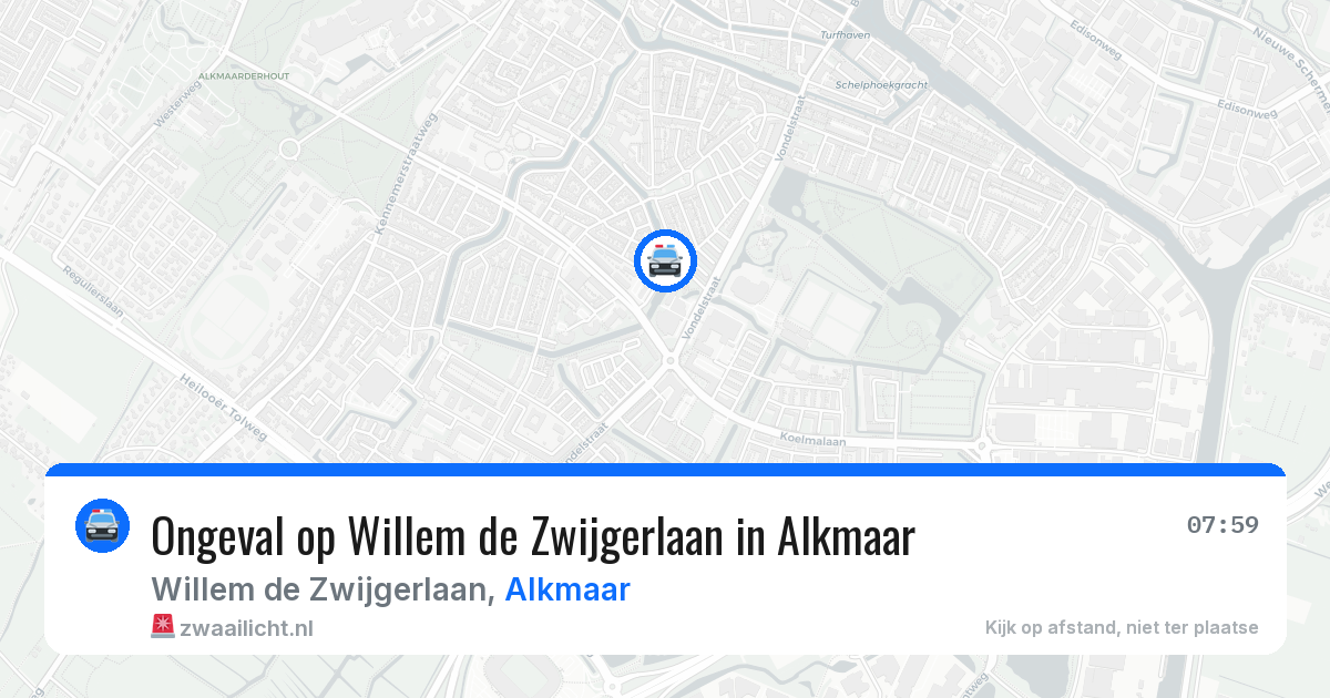 Ongeval op Willem de Zwijgerlaan in Alkmaar — 14 mei 2026