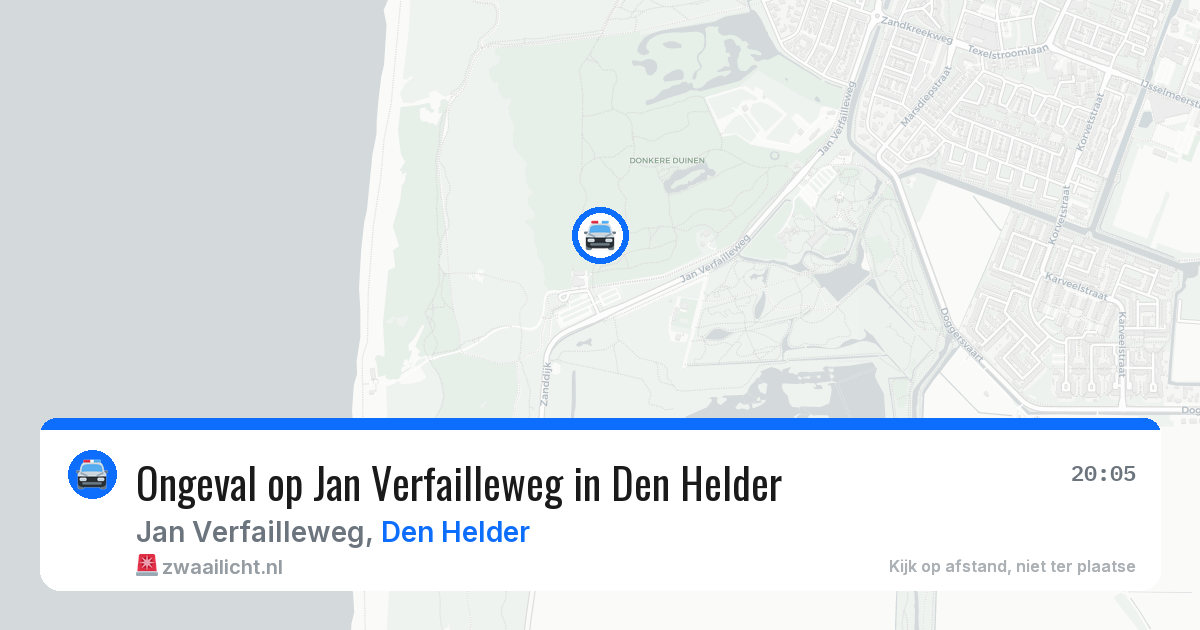 Ongeval op Jan Verfailleweg in Den Helder — 14 mei 2026