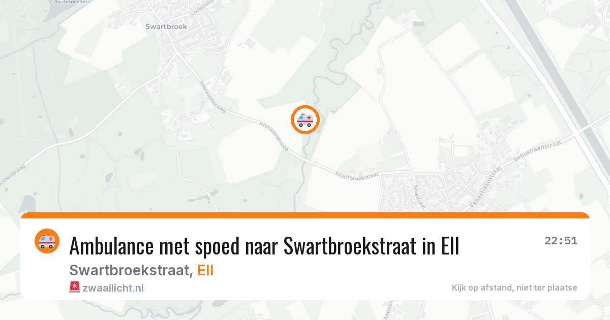 Ambulance met spoed naar Swartbroekstraat in Ell — 14 jun 2026