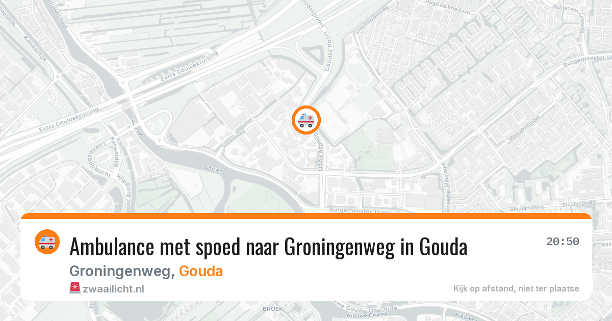 Ambulance met spoed naar Groningenweg in Gouda — 30 mei 2026
