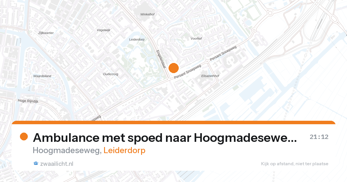 Ambulance met spoed naar Hoogmadeseweg in Leiderdorp — 7 mei 2026