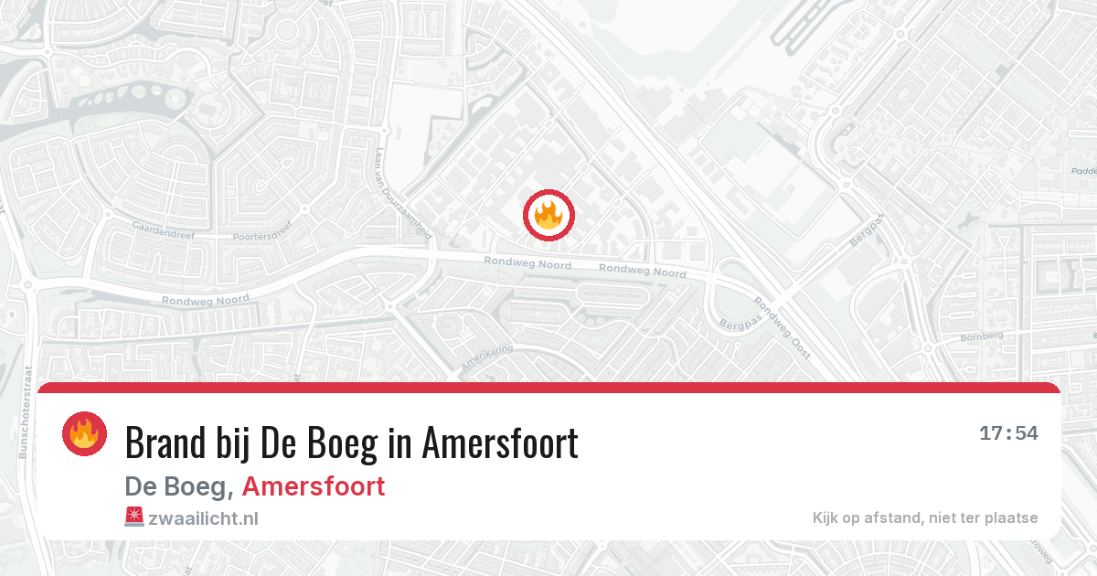 Brand bij De Boeg in Amersfoort — 11 aug 2026