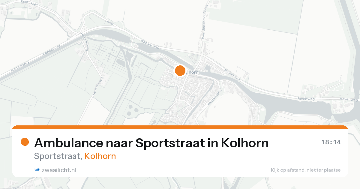 Ambulance naar Sportstraat in Kolhorn — 31 jan 2026