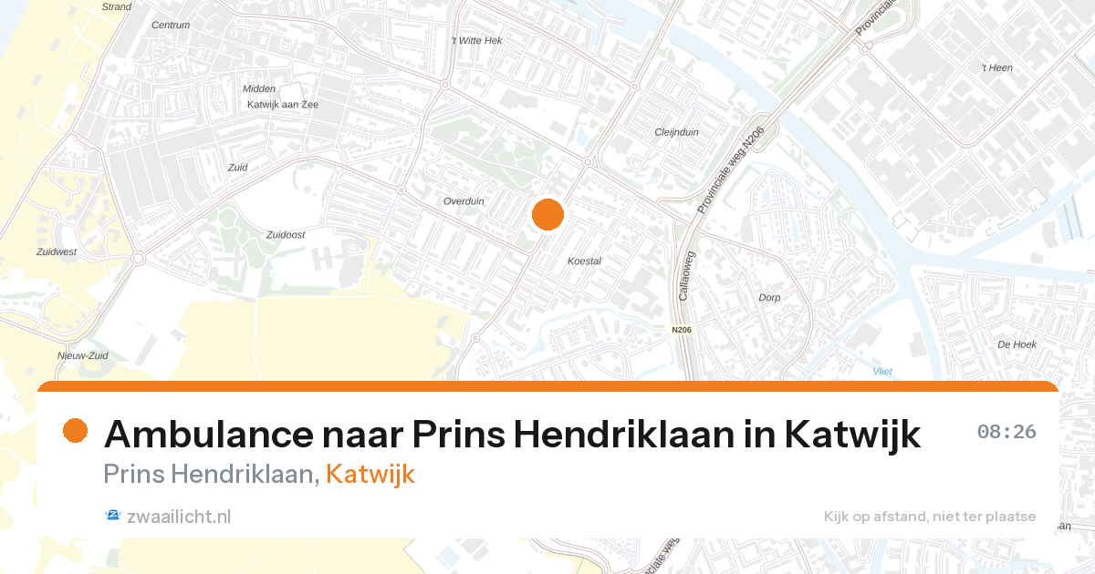 Ambulance naar Prins Hendriklaan in Katwijk — 9 mrt 2026