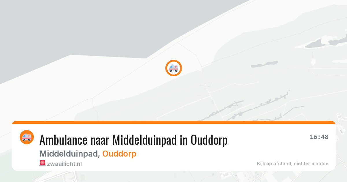 Ambulance naar Middelduinpad in Ouddorp — 11 aug 2026