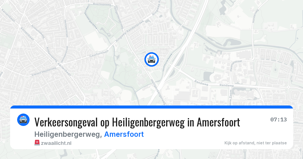 Verkeersongeval op Heiligenbergerweg in Amersfoort — 28 mei 2026