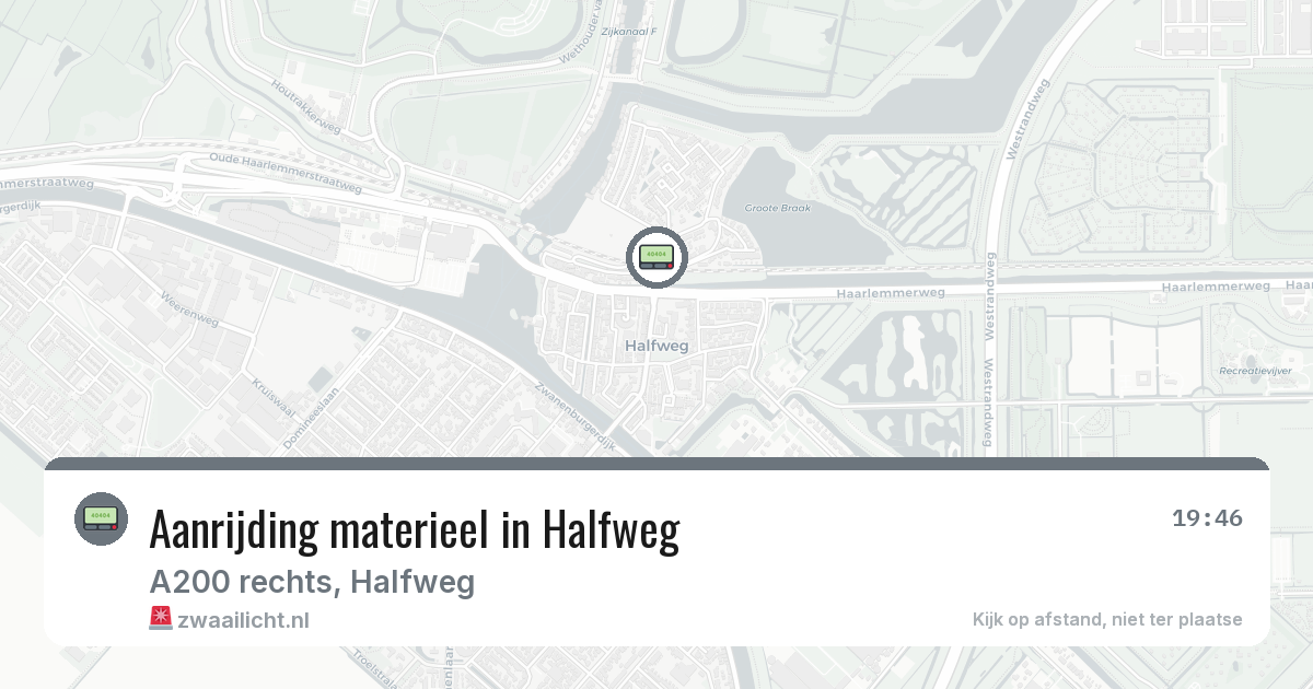 Aanrijding materieel in Halfweg — 29 jan 2026