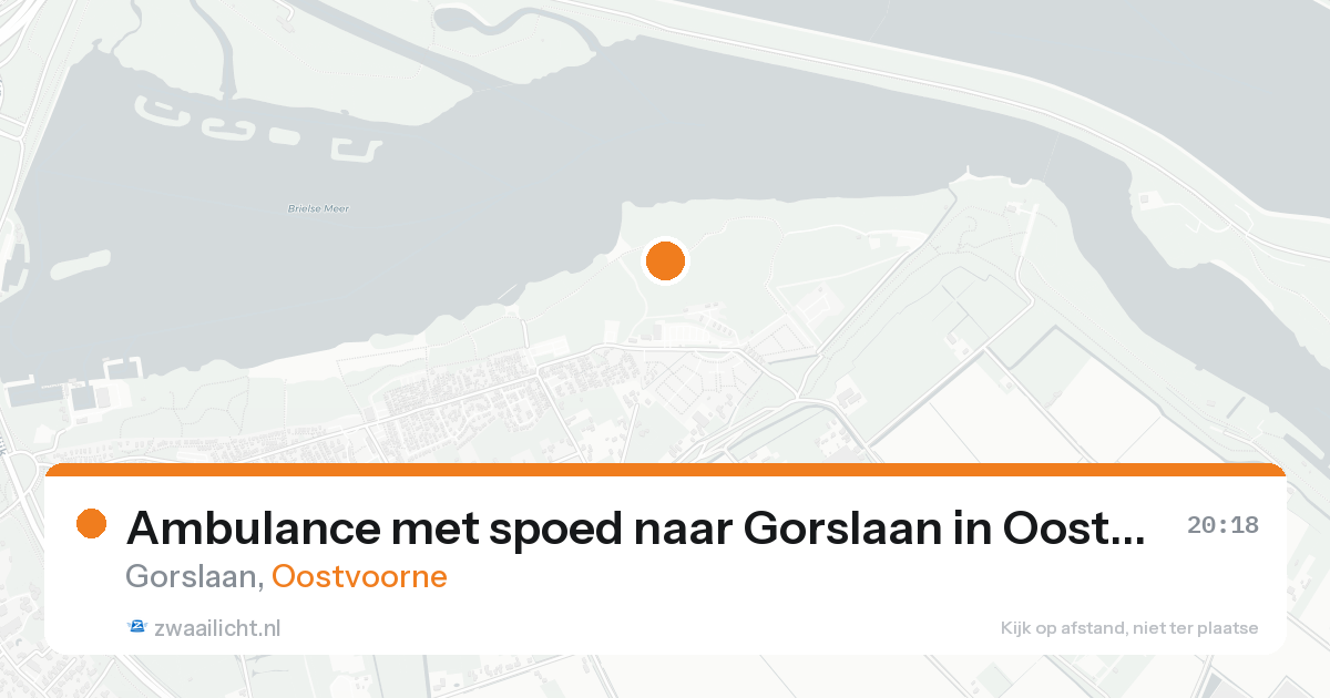 Ambulance met spoed naar Gorslaan in Oostvoorne — 6 jun 2026