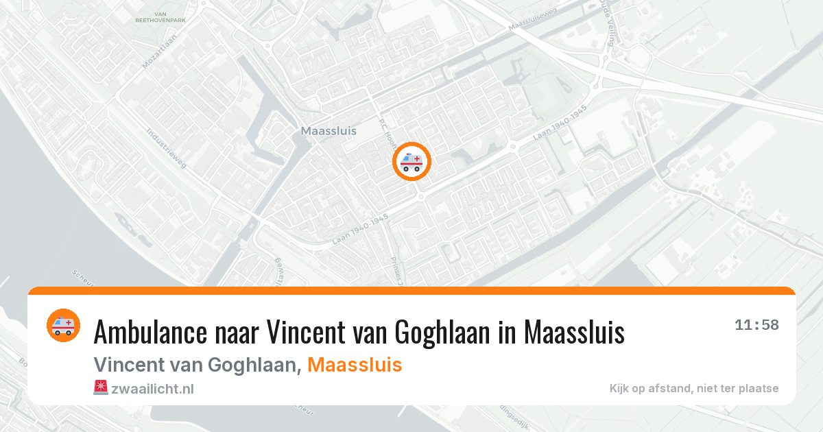 Ambulance naar Vincent van Goghlaan in Maassluis — 9 jun 2026