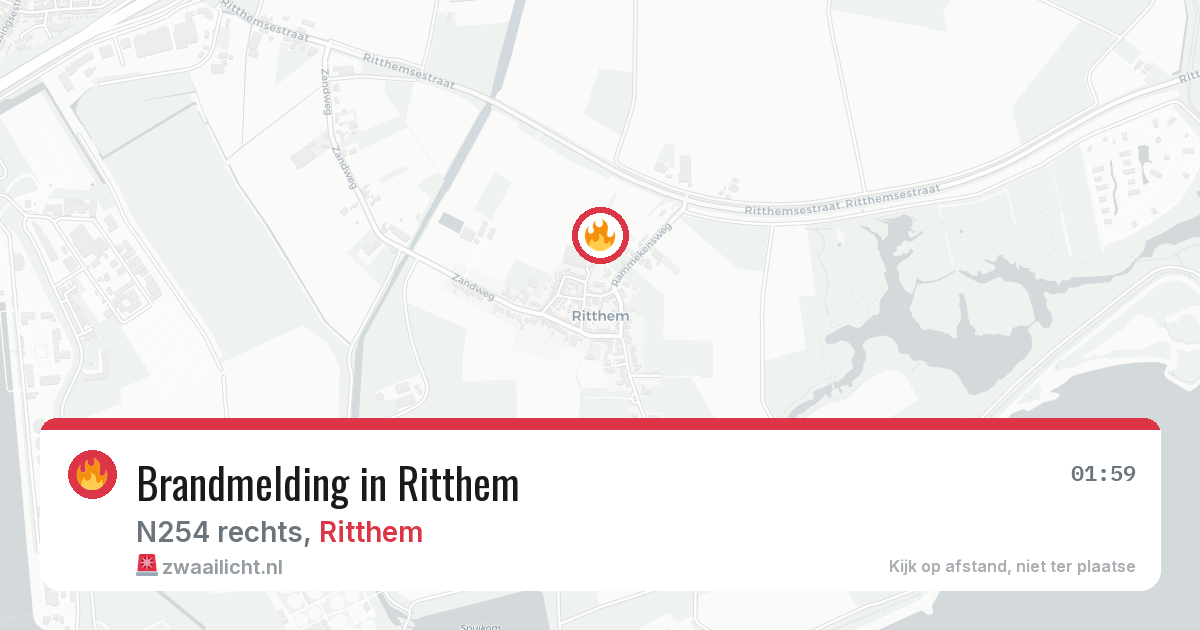 Brandmelding in Ritthem — 25 jun 2026