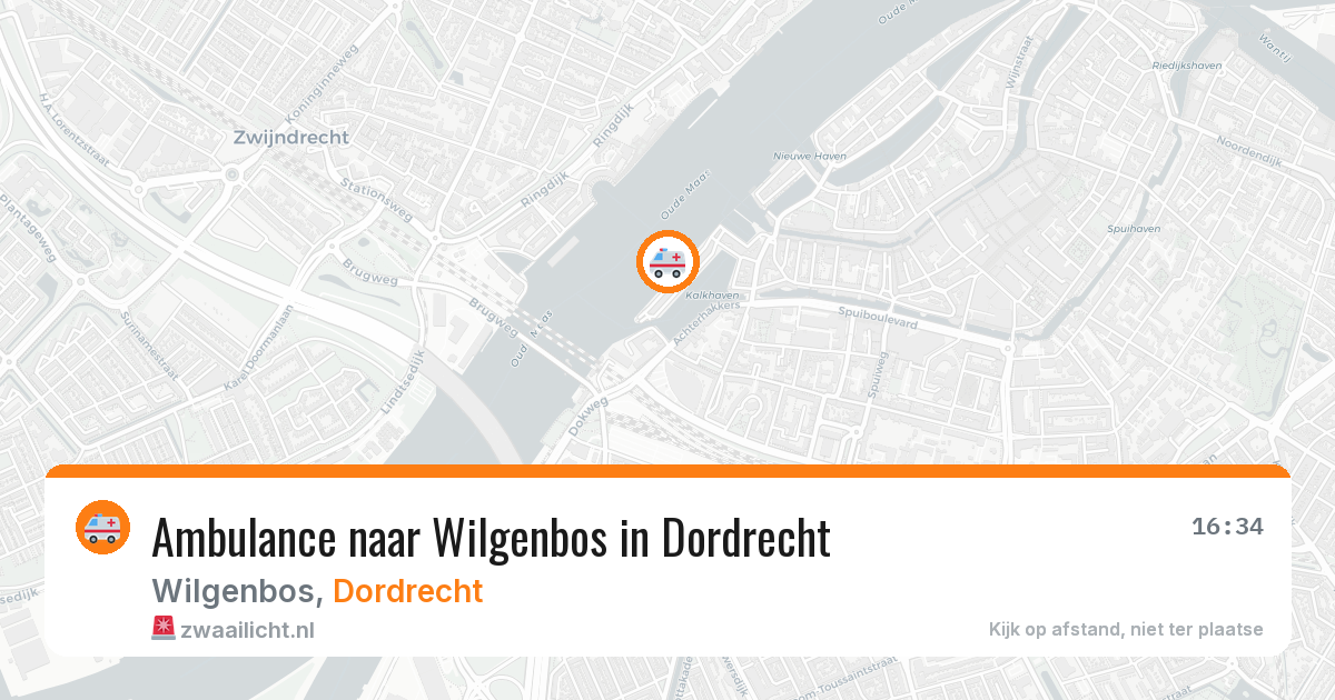 Ambulance naar Wilgenbos in Dordrecht — 3 aug 2026