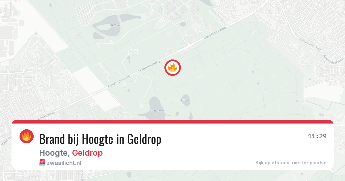 Brand bij Hoogte in Geldrop — 30 mei 2026
