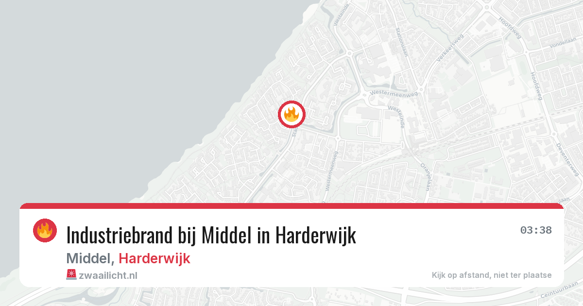 Industriebrand bij Middel in Harderwijk — 1 apr 2026