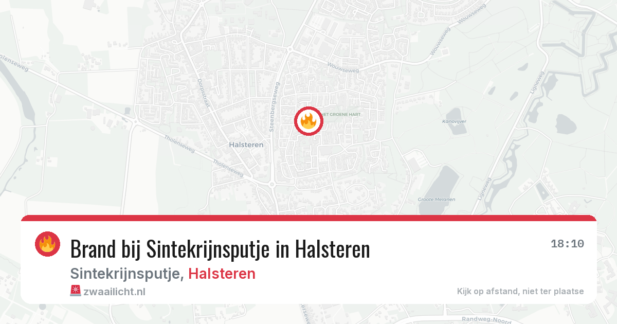 Brand bij Sintekrijnsputje in Halsteren — 1 apr 2026