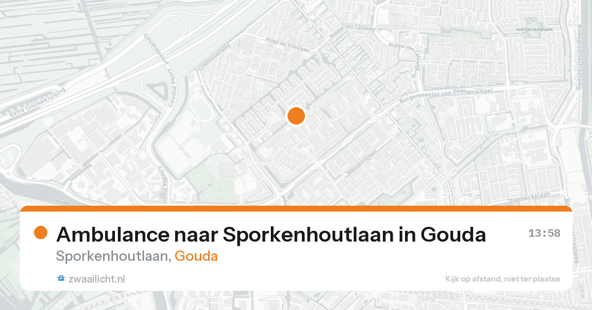Ambulance naar Sporkenhoutlaan in Gouda — 12 jun 2026