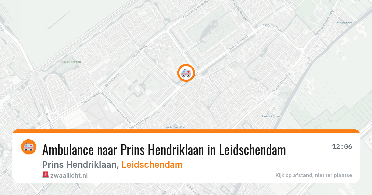 Ambulance naar Prins Hendriklaan in Leidschendam — 12 jun 2026