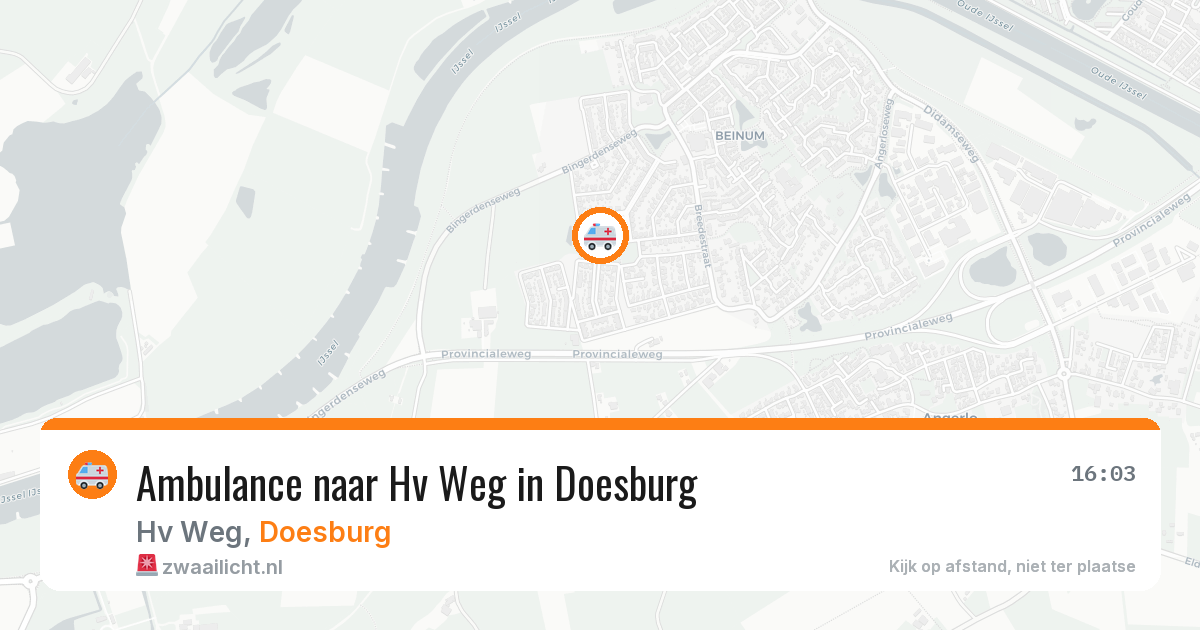 Ambulance naar Hv Weg in Doesburg — 16 jul 2026