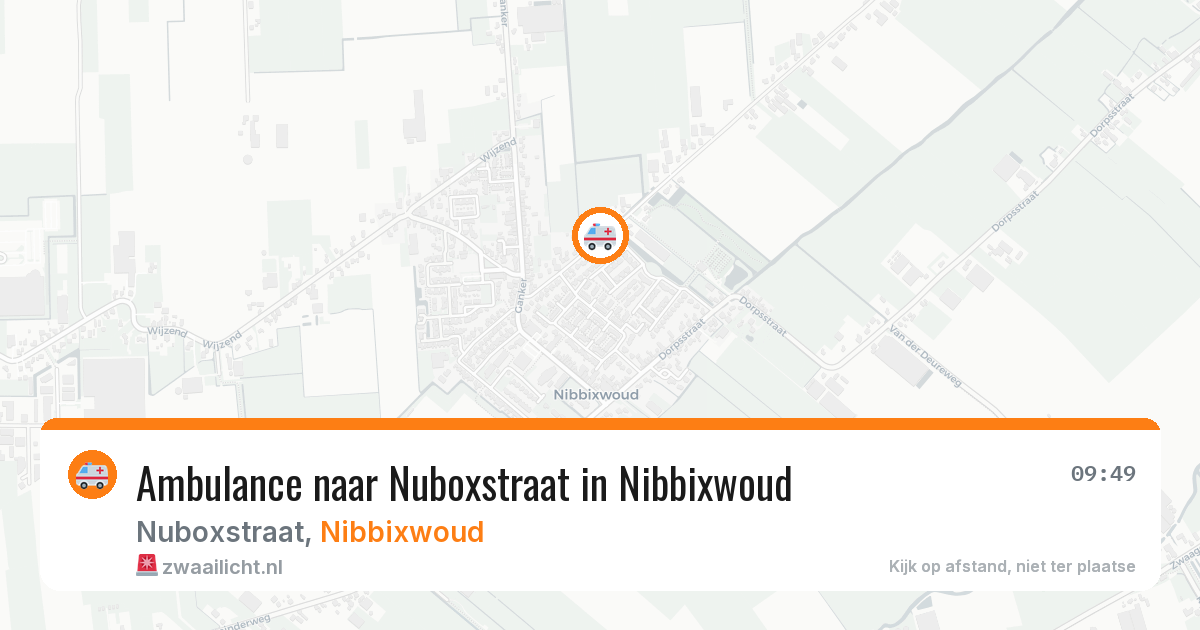 Ambulance naar Nuboxstraat in Nibbixwoud — 22 jun 2026