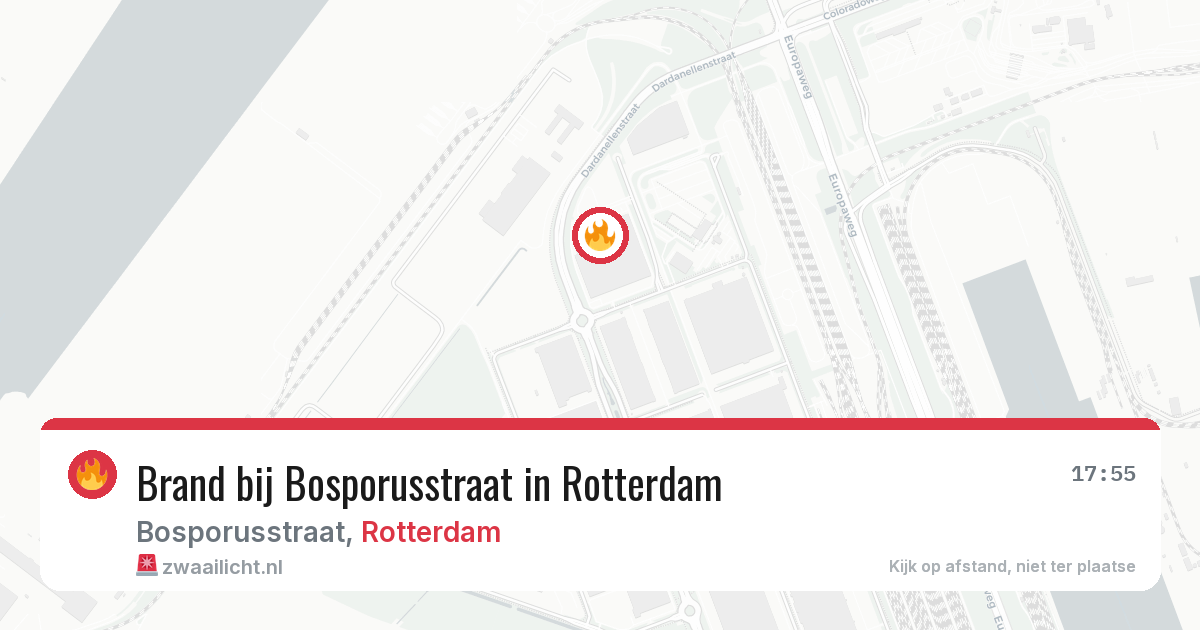 Brand bij Bosporusstraat in Rotterdam — 18 jun 2026