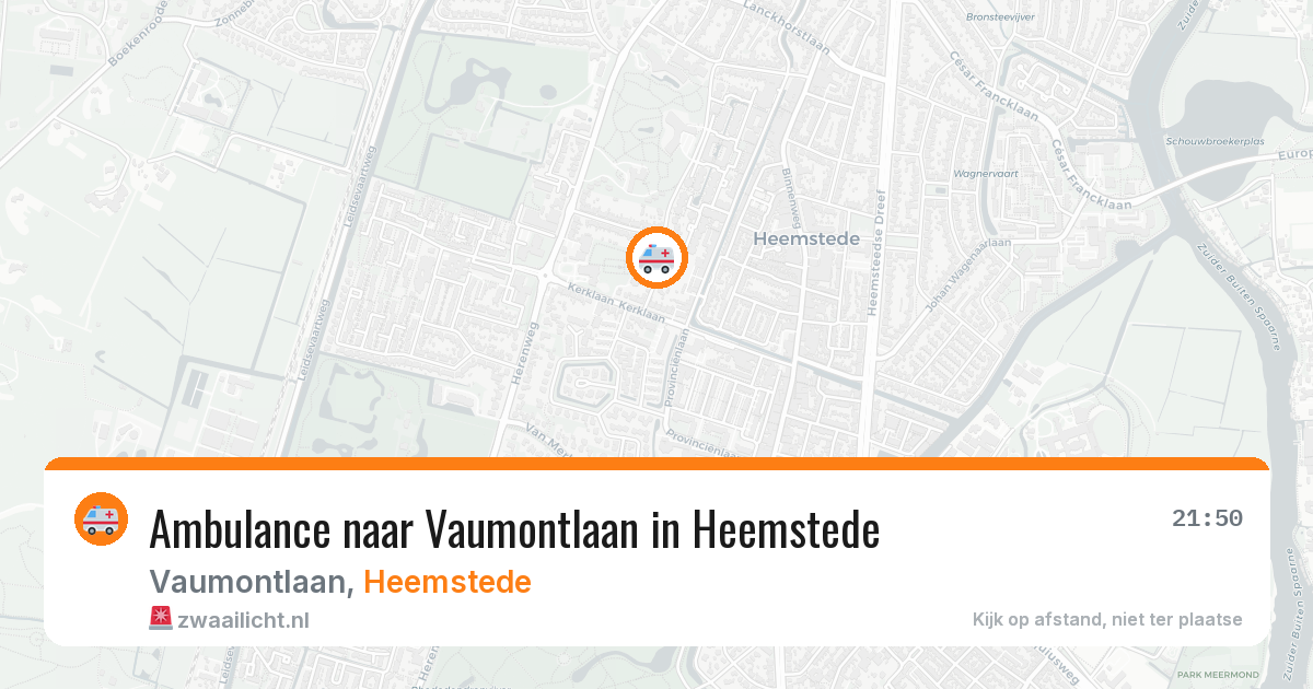 Ambulance naar Vaumontlaan in Heemstede — 23 jun 2026