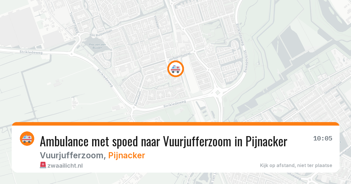 Ambulance met spoed naar Vuurjufferzoom in Pijnacker — 28 mei 2026