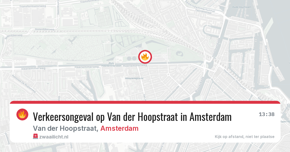 Verkeersongeval op Van der Hoopstraat in Amsterdam — 4 jun 2026