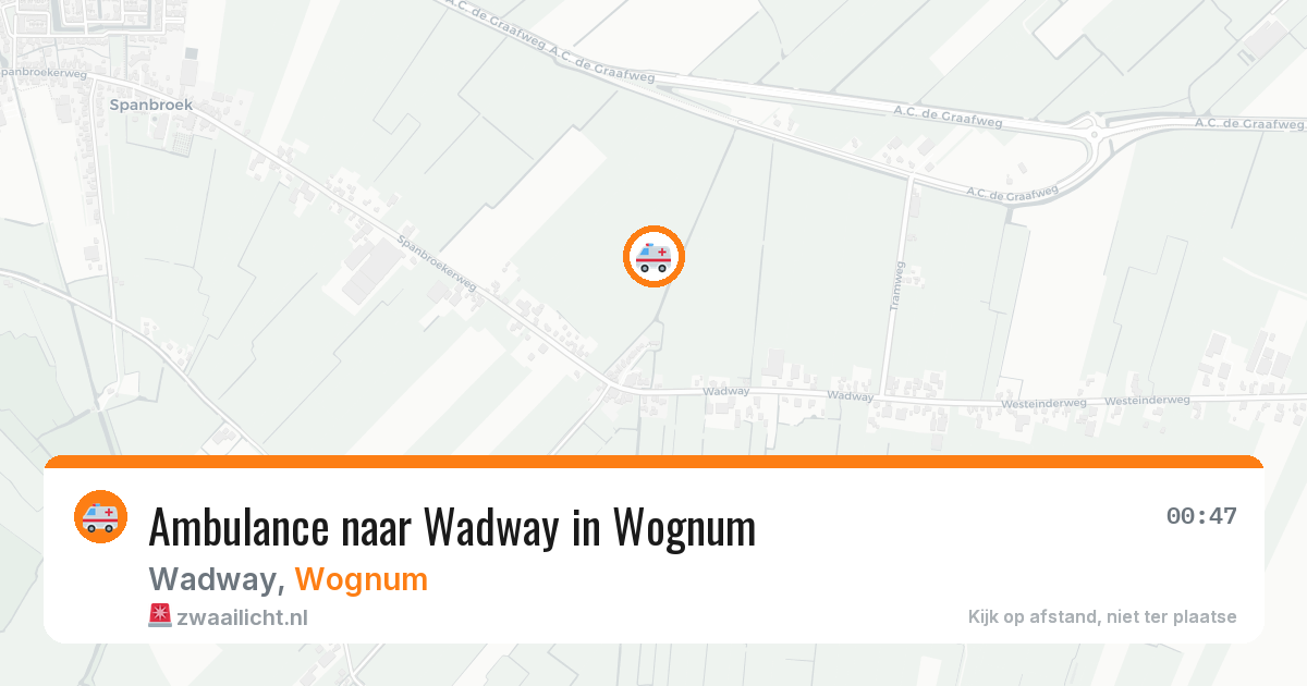Ambulance naar Wadway in Wognum — 28 jan 2026
