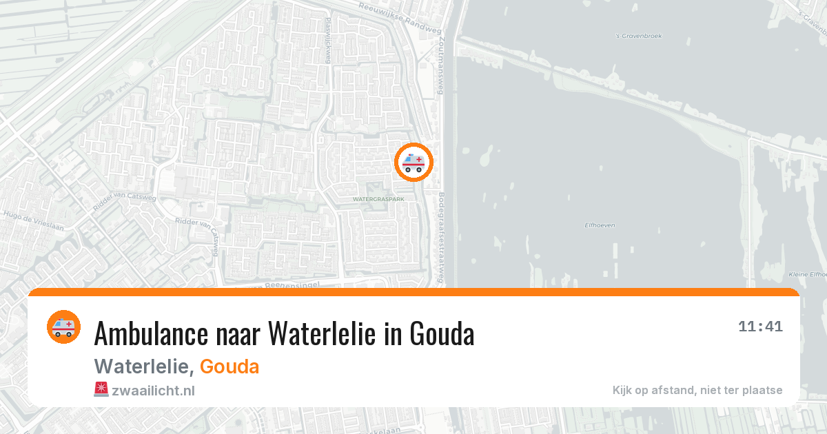Ambulance naar Waterlelie in Gouda — 6 jul 2026
