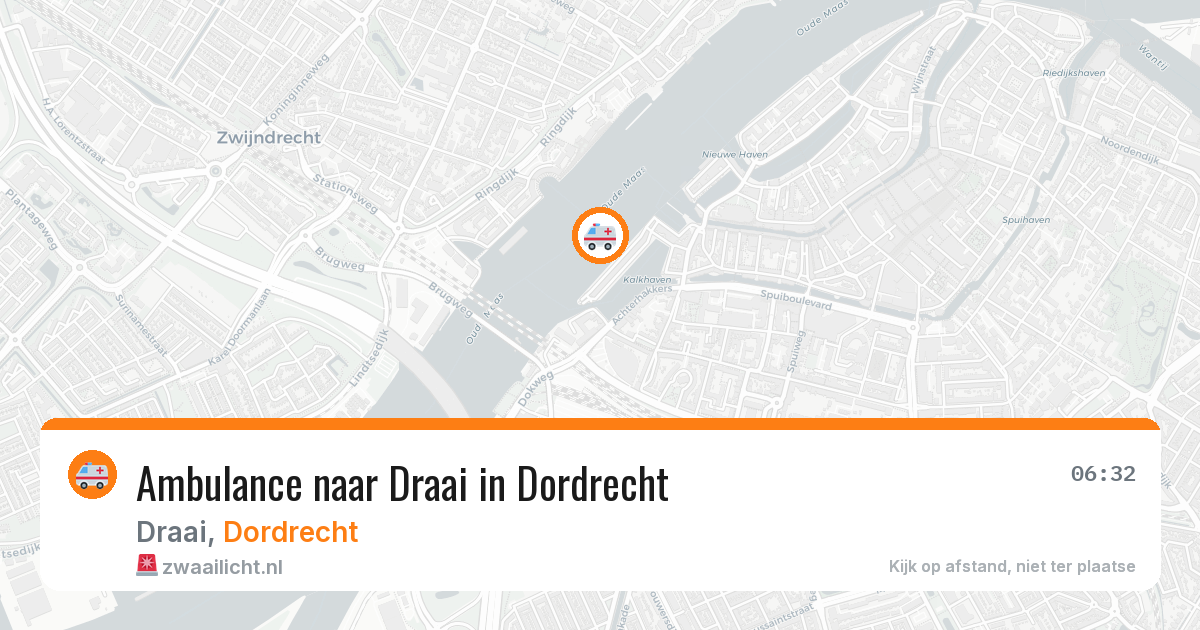 Ambulance naar Draai in Dordrecht — 19 mrt 2026