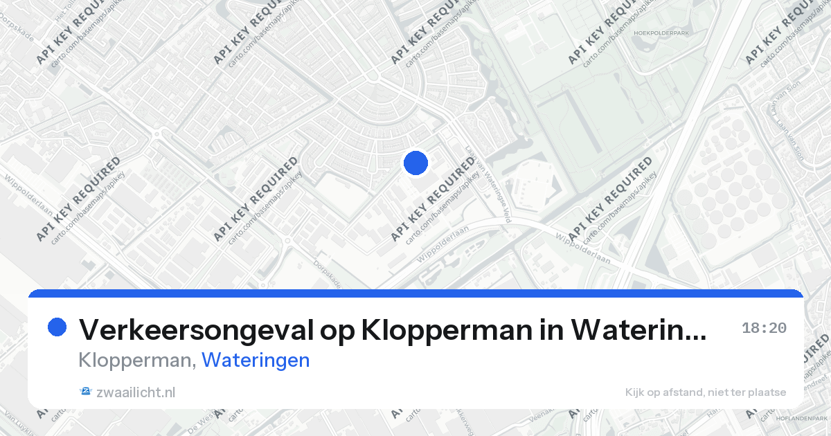 Verkeersongeval op Klopperman in Wateringen — 26 aug 2026