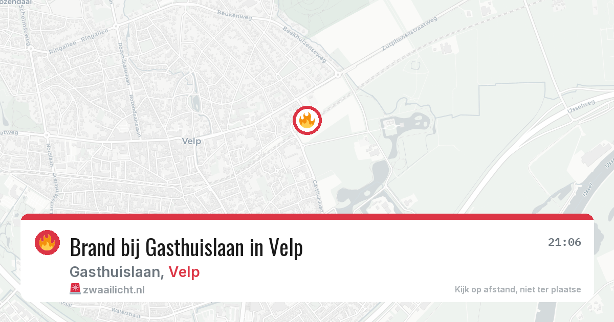 Brand bij Gasthuislaan in Velp — 4 apr 2026