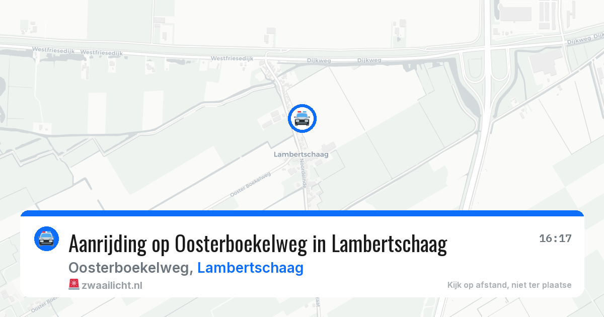 Aanrijding op Oosterboekelweg in Lambertschaag — 2 jun 2026