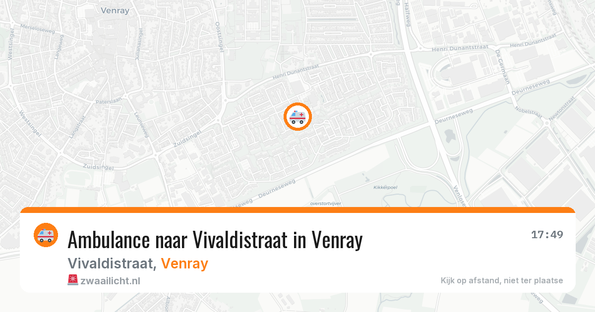 Ambulance naar Vivaldistraat in Venray — 10 jul 2026