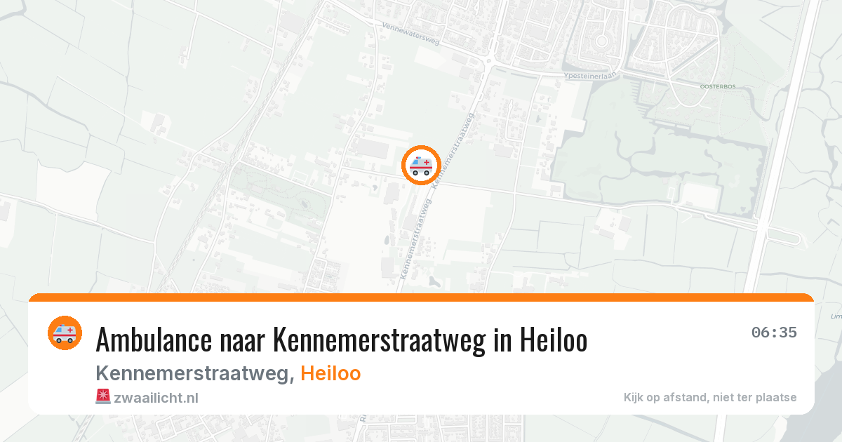Ambulance naar Kennemerstraatweg in Heiloo — 14 mei 2026