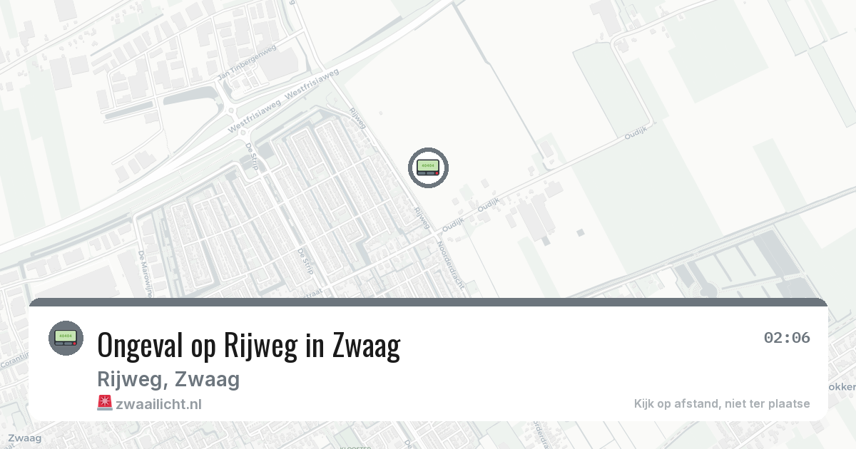 Ongeval op Rijweg in Zwaag — 28 feb 2026