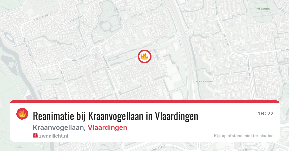 Reanimatie bij Kraanvogellaan in Vlaardingen — 1 apr 2026
