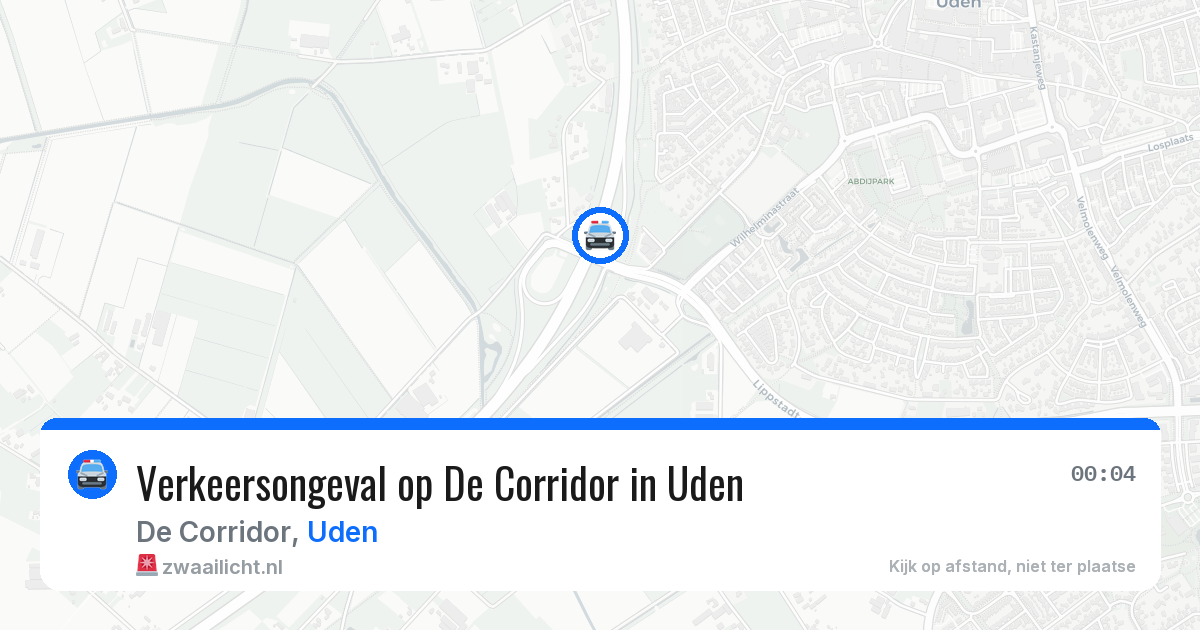Verkeersongeval op De Corridor in Uden — 20 mrt 2026