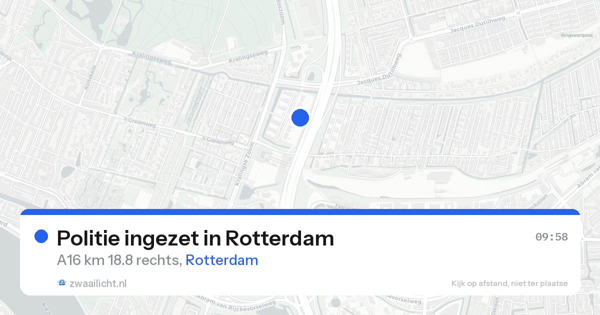 Politie ingezet in Rotterdam — 18 aug 2026 | 🚨 Zwaailicht.nl