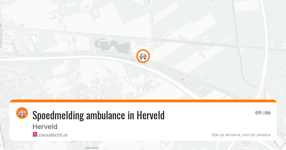 Spoedmelding ambulance in Herveld — 11 aug 2026