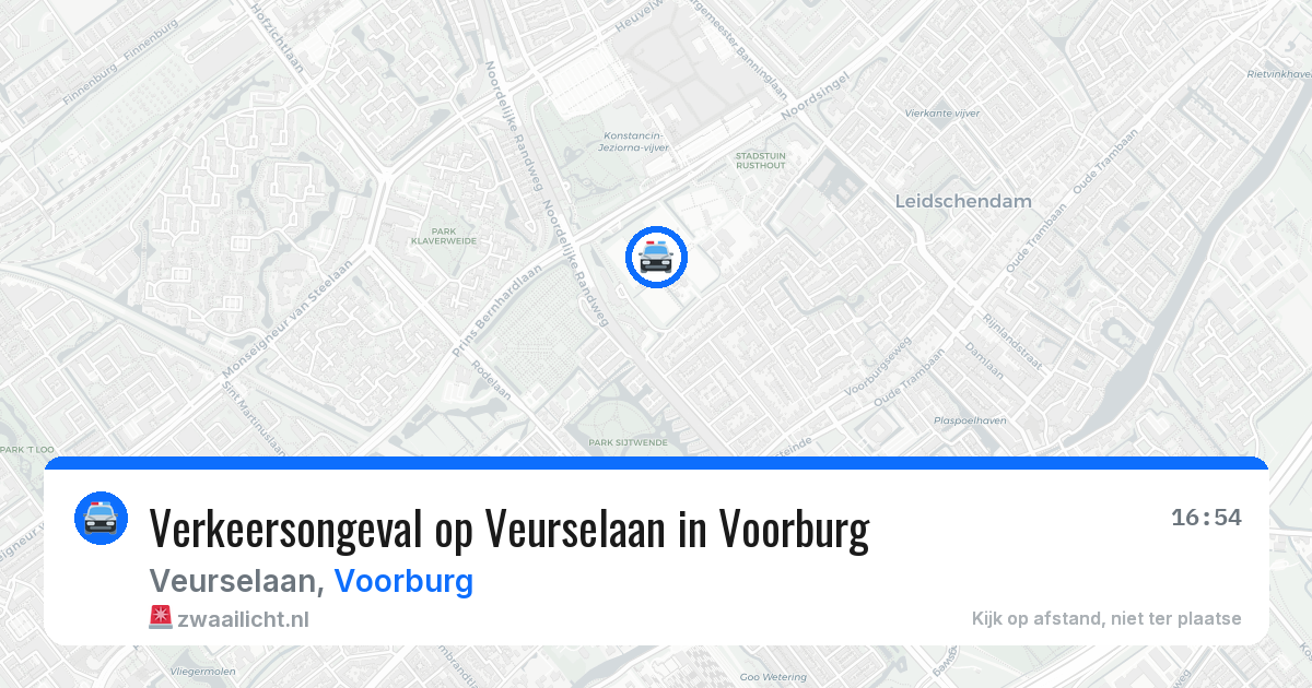 Verkeersongeval op Veurselaan in Voorburg — 29 jun 2026