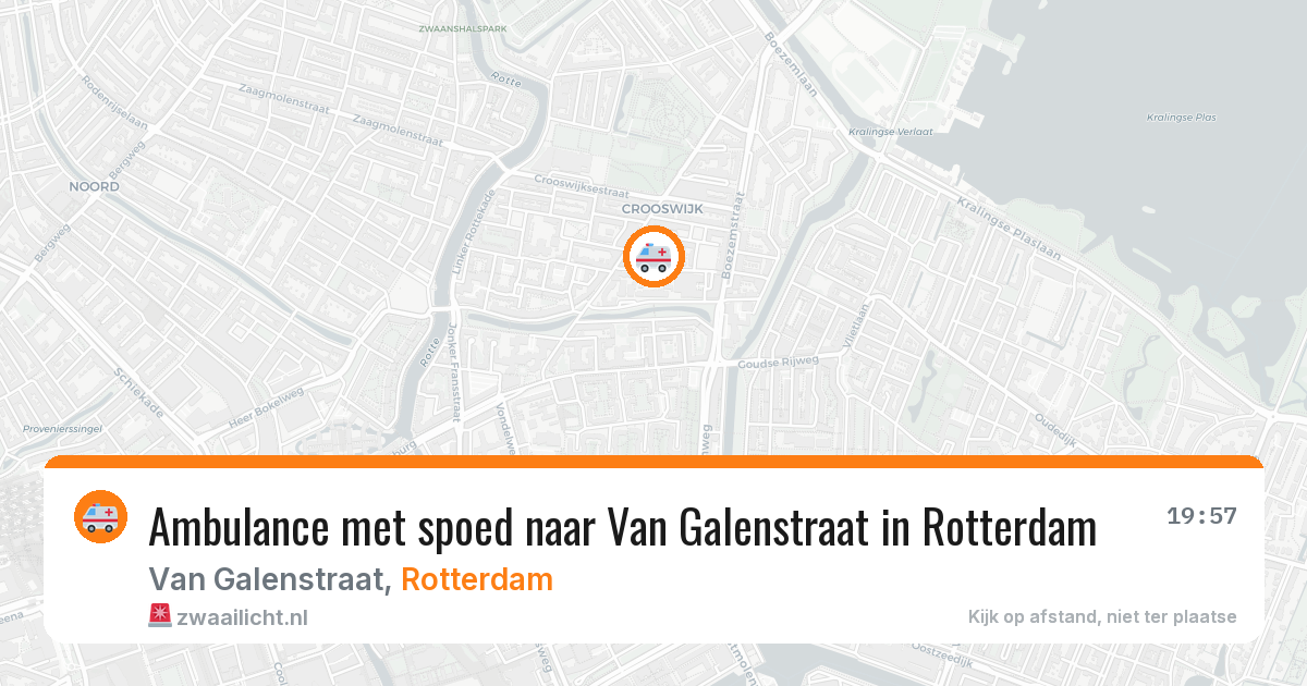 Ambulance met spoed naar Van Galenstraat in Rotterdam — 8 jun 2026