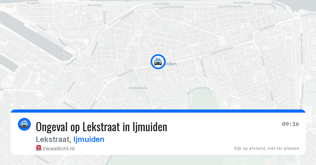 Ongeval op Lekstraat in Ijmuiden — 10 jun 2026